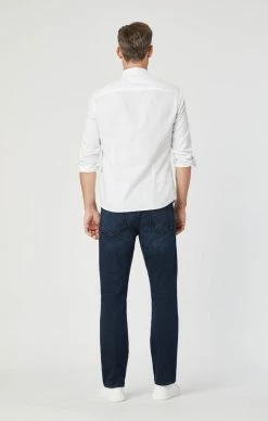 Mavi ZACH STRAIGHT LEG IN BLUE BLACK ATHLETIC Denim