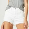 Mavi Shorts ROSIE BOYFRIEND SHORT IN WHITE RIPPED STRETCH