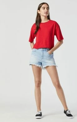 Mavi ROSIE BOYFRIEND SHORT IN LIGHT BLEACHED STRETCH