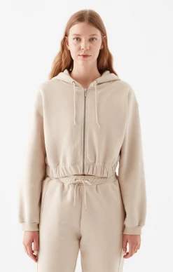 Cheap π€© Mavi CROPPED ZIP-UP HOODIE IN CEMENT Tops & T-Shirts π€© 8 Mavi CROPPED ZIP-UP HOODIE IN CEMENT Tops & T-Shirts