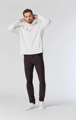 Mavi JAKE SLIM LEG PANTS IN BROWN FANCY