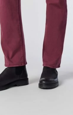 Mavi ZACH STRAIGHT LEG PANTS IN WINDSOR WINE TWILL
