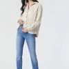 Mavi KATHLEEN SLIM BOYFRIEND JEANS IN MID BLUE FEATHER BLUE Denim