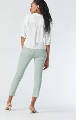 Mavi VIOLA STRAIGHT LEG JEANS IN ICEBERG GREEN LA VINTAGE