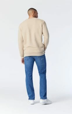 Mavi MATT RELAXED STRAIGHT LEG IN MID USED ORGANIC MOVE Denim