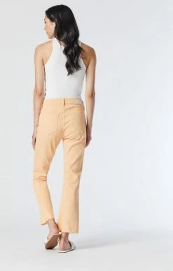 Mavi ANIKA CROP FLARE JEANS IN CARAMEL CREAM LA VINTAGE