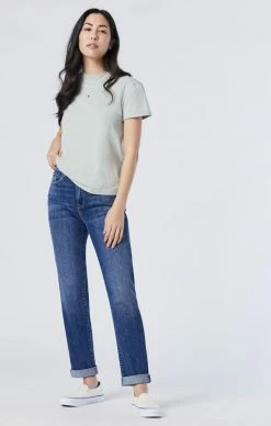 Mavi KATHLEEN SLIM BOYFRIEND IN MID ORGANIC BLUE Denim