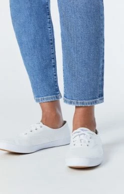 Mavi SOHO GIRLFRIEND JEANS IN MID DISTRESSED RECYCLED BLUE Denim