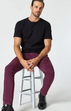 Mavi Pants JOHNNY SLIM LEG CHINO IN WINETASTING TWILL