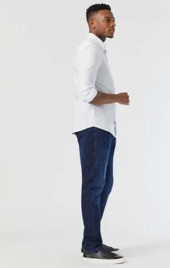 Mavi ZACH STRAIGHT LEG IN DARK BRUSHED ATHLETIC