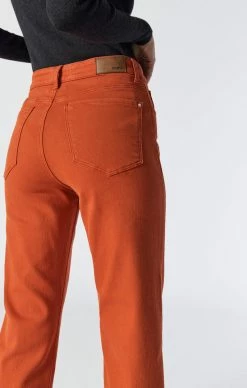 Mavi Pants BARCELONA WIDE LEG IN ORANGE FLEX BLUE