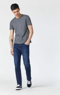 Mavi Denim ZACH STRAIGHT LEG IN DEEP VINTAGE ORGANIC MOVE