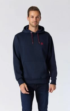 Outlet Mavi Jeans Store 29 Mavi Tops & T-Shirts REGULAR FIT HOODED SWEATSHIRT - NIGHT BLUE