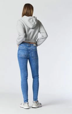 Mavi ALISSA SKINNY JEANS IN LIGHT BRUSHED INDIGO SHAPE Denim