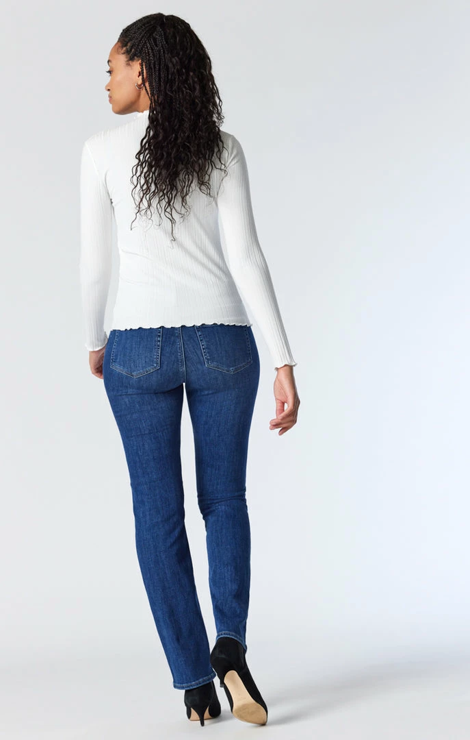 Best Pirce π― Mavi KENDRA STRAIGHT LEG π JEANS IN DARK BRUSHED FEATHER BLUE π₯° 2 Mavi KENDRA STRAIGHT LEG JEANS IN DARK BRUSHED FEATHER BLUE