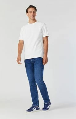 Mavi Denim JAKE SLIM LEG JEANS IN DARK BRUSHED ATHLETIC