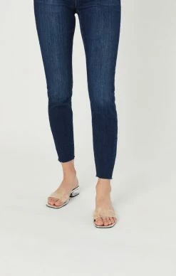 Mavi ALISSA ANKLE SUPER SKINNY IN DARK BRUSHED FRINGE SUPERSOFT Denim