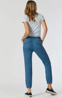 Mavi IVY SLIM CARGO PANTS IN OCEANVIEW TWILL