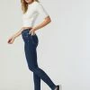 Mavi ALISSA SKINNY IN DARK BRUSHED FEATHER BLUE Denim