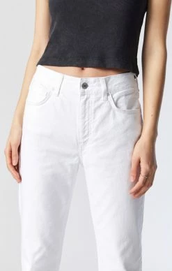 Best Pirce ๐ Mavi KATHLEEN SLIM BOYFRIEND ๐ JEANS IN WHITE STRETCH ๐ 10 Mavi KATHLEEN SLIM BOYFRIEND JEANS IN WHITE STRETCH