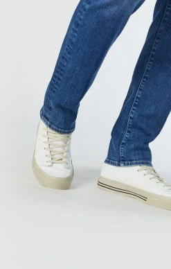 Mavi ZACH STRAIGHT LEG JEANS IN DARK BRUSHED LA VINTAGE Denim