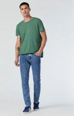 Mavi JAKE SLIM LEG JEANS IN MID BROOKLYN Denim