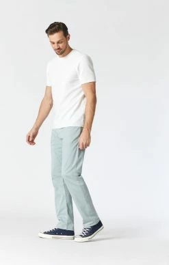 Mavi MARCUS SLIM STRAIGHT LEG PANTS IN MIST TWILL