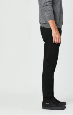 Mavi JAKE SLIM LEG JEANS IN DOUBLE BLACK SUPERMOVE