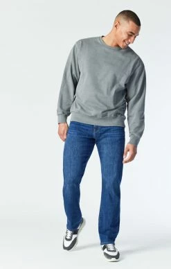 Promo ⌛ Mavi MATT RELAXED STRAIGHT LEG IN DARK BRUSHED FEATHER BLUE ⭐ 11 Mavi MATT RELAXED STRAIGHT LEG IN DARK BRUSHED FEATHER BLUE