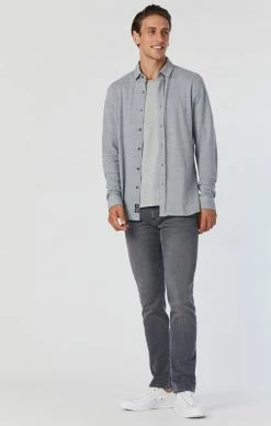 Mavi Denim JAKE SLIM LEG JEANS IN LIGHT GREY ATHLETIC