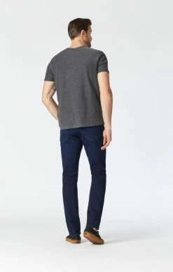Mavi Denim JAKE SLIM LEG JEANS IN DEEP INK ORGANIC MOVE