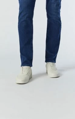 Mavi JAKE SLIM LEG JEANS IN DEEP BRUSHED SUPERMOVE Denim