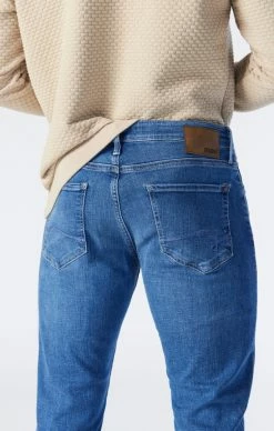 Mavi MATT RELAXED STRAIGHT LEG IN MID USED ORGANIC MOVE Denim