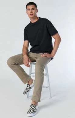 Mavi MARCUS SLIM STRAIGHT LEG JEANS IN ROASTED CASHEW SUPERMOVE Denim