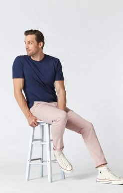 Mavi JOHNNY SLIM CHINO PANTS IN ADOBE ROSE SUMMER TWILL