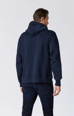 Mavi Tops & T-Shirts REGULAR FIT HOODED SWEATSHIRT - NIGHT BLUE