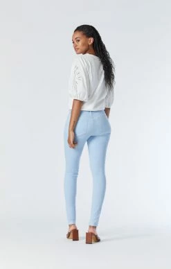 Mavi Denim ALISSA SUPER SKINNY JEANS IN ICE BLUE FEATHER BLUE