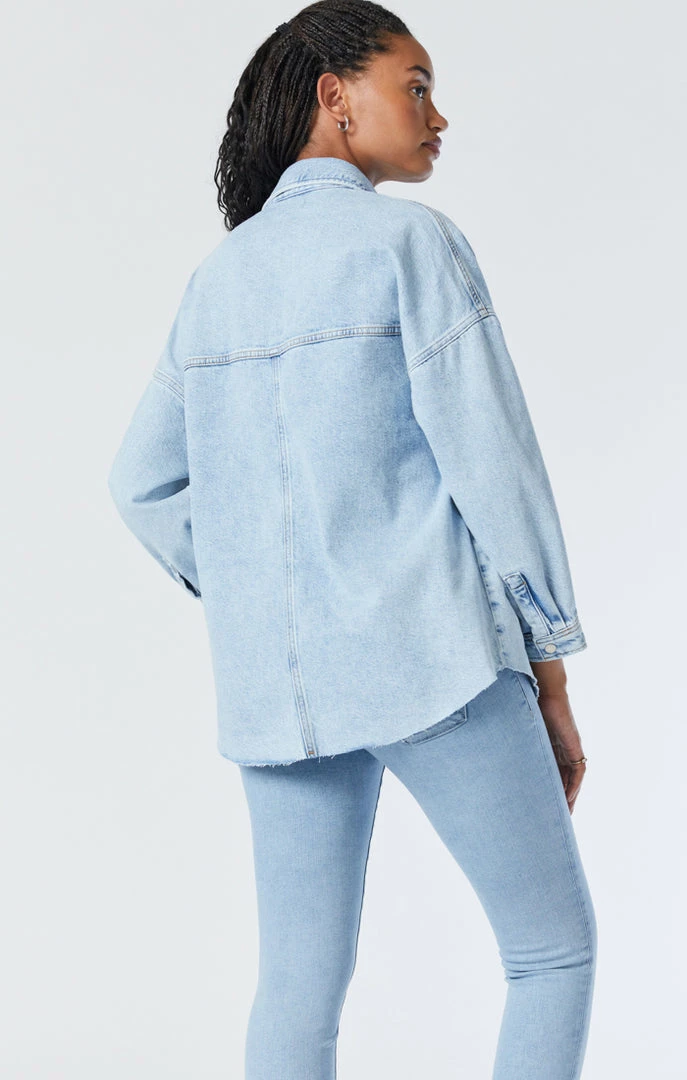 Outlet ๐ฏ Mavi TAMARA OVERSIZED DENIM ๐ SHIRT IN BLEACHED DENIM โค๏ธ 6 Mavi TAMARA OVERSIZED DENIM SHIRT IN BLEACHED DENIM