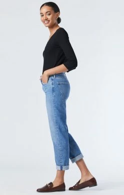 Mavi Denim SOHO TAPERED LEG JEANS IN MID ORGANIC BLUE