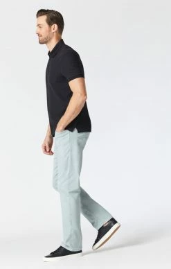 Mavi ZACH STRAIGHT LEG PANTS IN MIST TWILL
