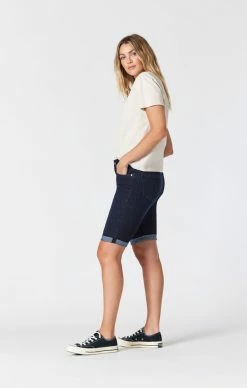 Mavi KARLY SHORTS IN RINSE BRUSHED FEATHER BLUE Denim