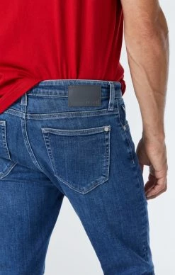 Mavi ZACH STRAIGHT LEG JEANS IN DARK BRUSHED LA VINTAGE Denim