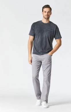 Mavi MATT RELAXED STRAIGHT LEG PANTS IN GRAPHITE TWILL
