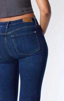 Mavi MARIA SLIT HEM FLARE IN DEEP BRUSHED ORGANIC BLUE