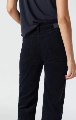 Mavi VICTORIA WIDE LEG PANTS IN BLACK CORD