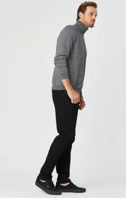 Mavi JAKE SLIM LEG JEANS IN DOUBLE BLACK SUPERMOVE