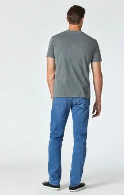 Mavi ZACH STRAIGHT LEG JEANS IN LIGHT ATHLETIC Denim