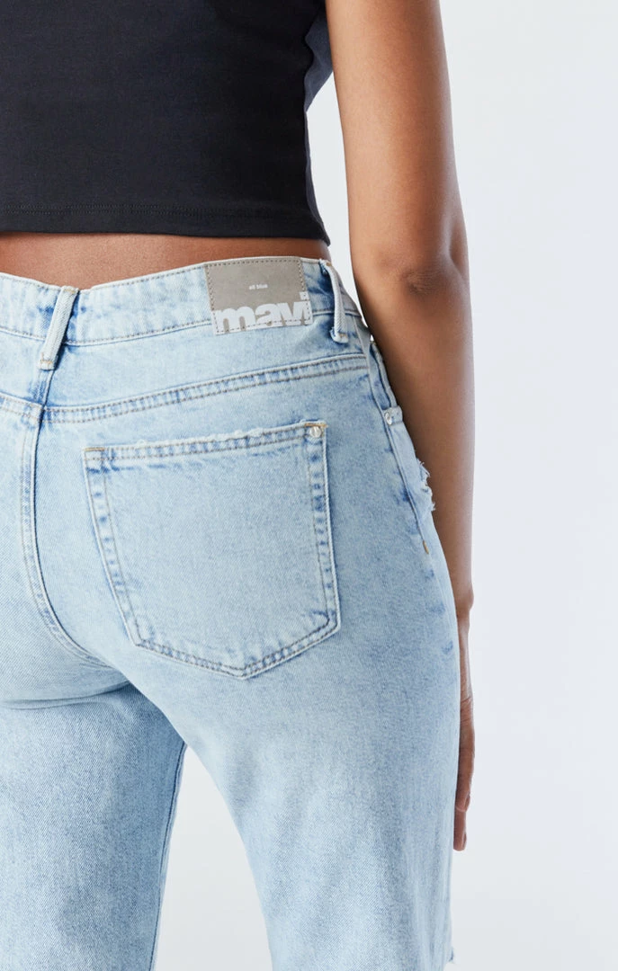 Best Pirce ✨ Mavi BARCELONA WIDE LEG 👖 JEANS IN BLEACHED RIPPED ORGANIC BLUE 😉 7 Mavi BARCELONA WIDE LEG JEANS IN BLEACHED RIPPED ORGANIC BLUE