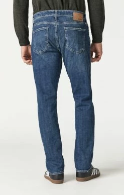 Mavi Denim ZACH STRAIGHT LEG JEANS IN DARK VINTAGE ORGANIC MOVE