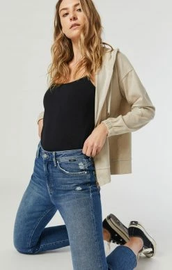 Mavi VIOLA STRAIGHT LEG IN MID USED ORGANIC BLUE